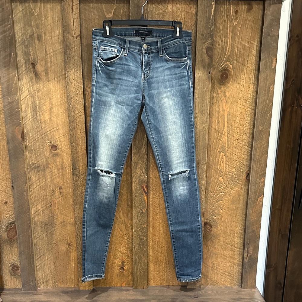 Flying Monkey Blue Distressed Skinny Jeans